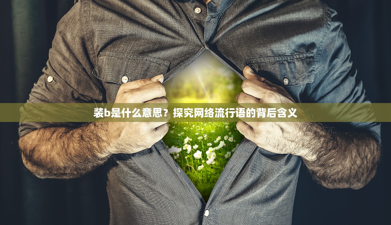 装b是什么意思？探究网络流行语的背后含义